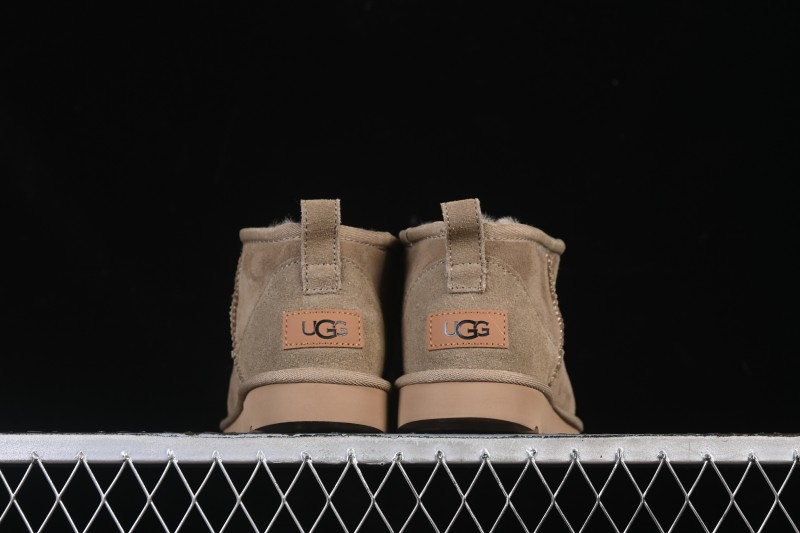 UGG Classic Ultra Mini Sheepskin Boots with Water-Resistant A-Grade Fur - 1116109