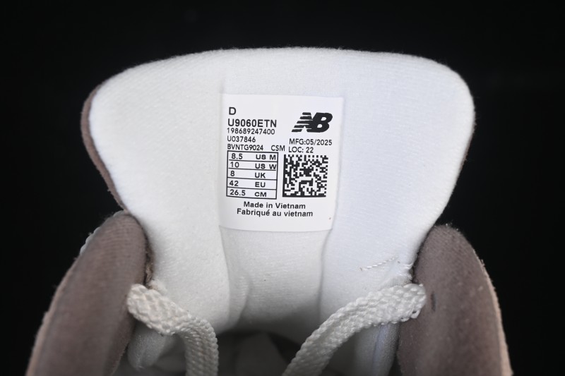 New Balance 9060 Series Retro Casual Running Shoes with ABZORB Cushioning Technology - U9060ETN