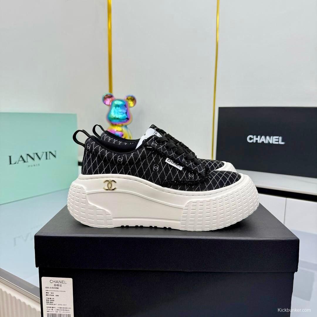 Chanel 2025/SS Little Chanel Loafers Panda Shoes Casual Sneakers - LY00330