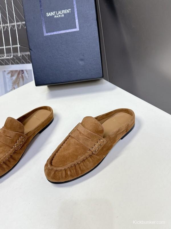 Saint Laurent 2025/SS Classic Loafer Mule Flats - KFY00320