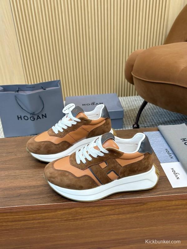 Hogan H-STRIPES Series Couple Thick Sole Dad Shoes Airship Shoes Casual Sports Shoes - AS00350