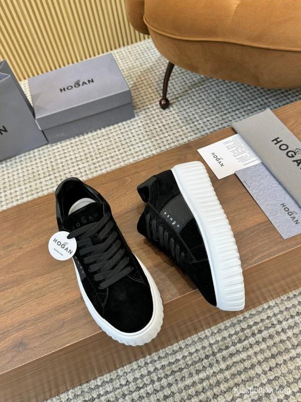 Hogan H-STRIPES Series Couple Thick Sole Biscuit Shoes Airship Shoes Casual Sneakers - AS00310
