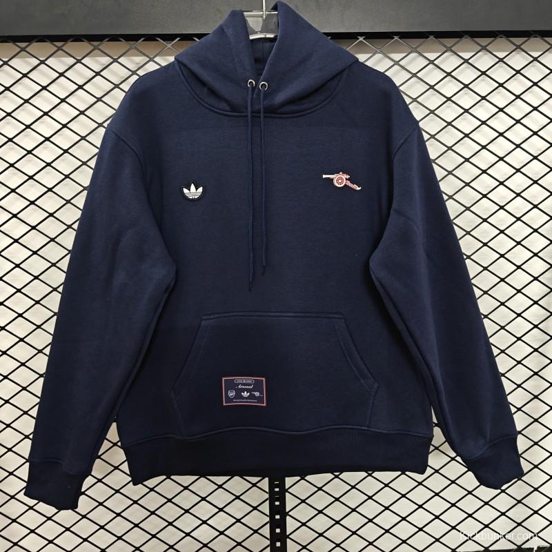 25/26 Arsenal Embroidered Logo Hoodie 7 Colors