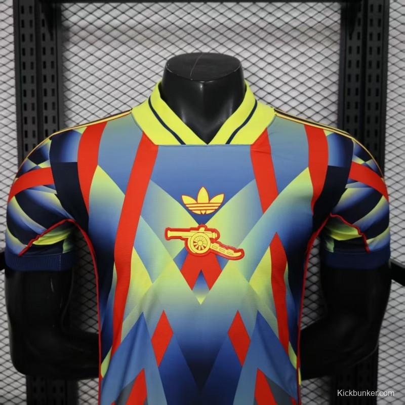 25/26 Player Version  Arsenal Third Multi-Color with Geometric Diamond Pattern Jersey