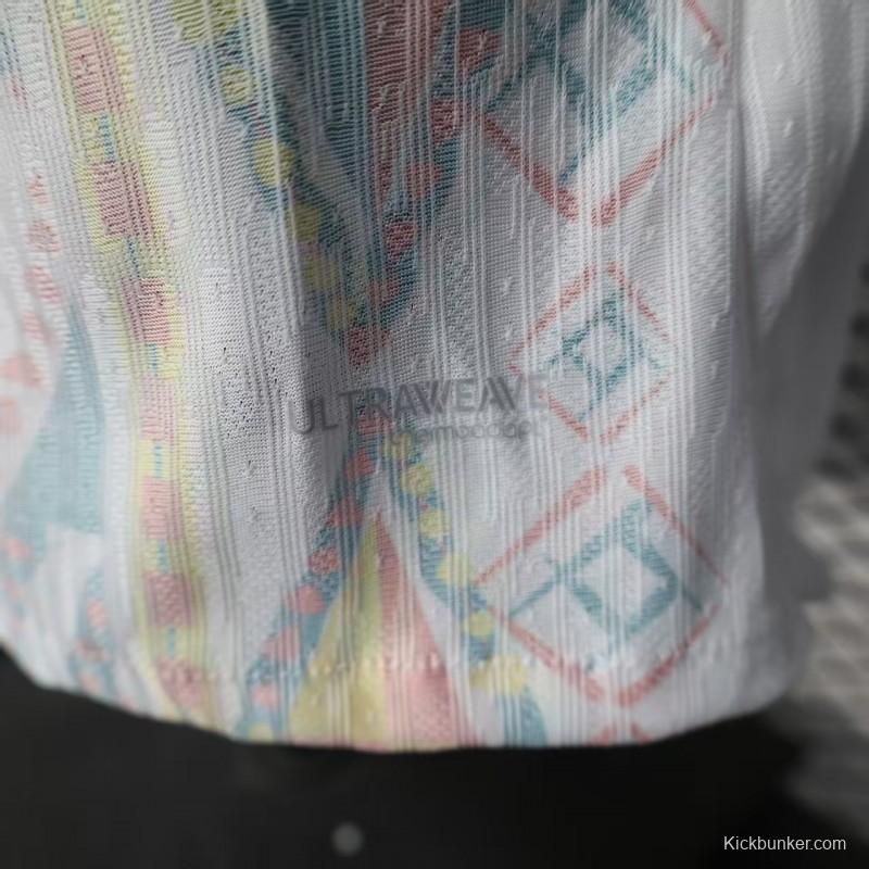 25/26 Player Version  Senegal Away White with African Traditional Pattern Jersey