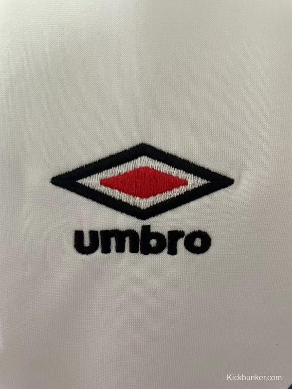 2025 England White with Diagonal Stripe Pattern Home Jersey