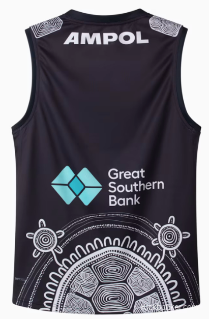 25/26 Carlton Blues Navy with White Aboriginal Art Jersey