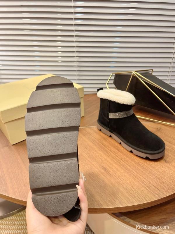 Brunello Cucinelli Winter New Snow Boots Sheepskin Buns Boots - AS00350