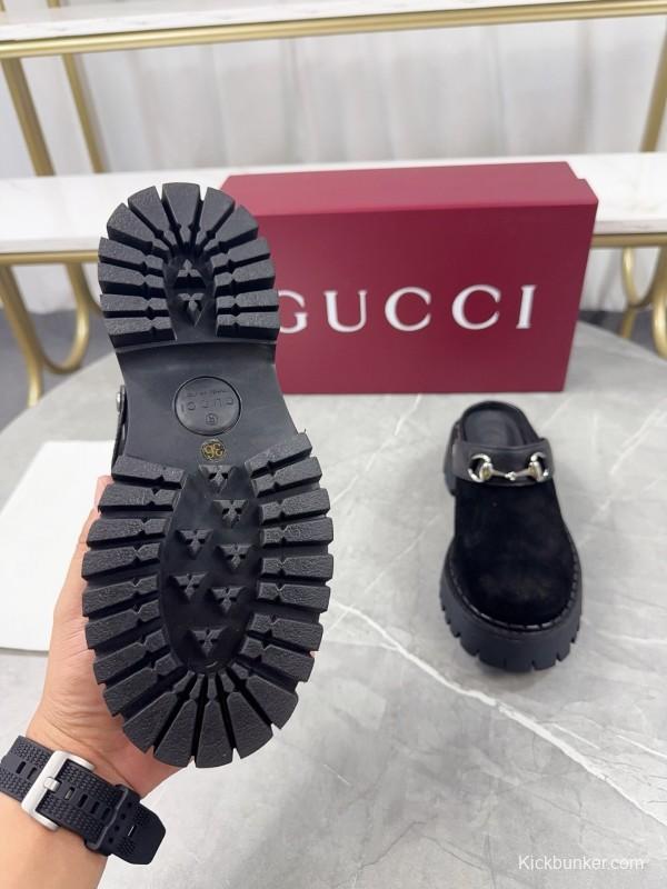 Gucci Double GG Platform Loafers - KFY00280