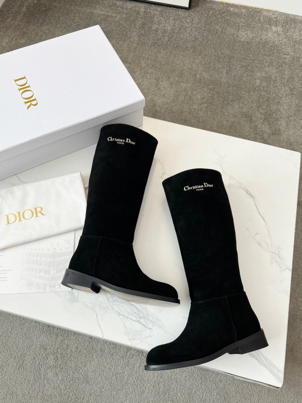 Dior 2025/SS Retro British Style Brogue New Knight Boots - LY00440