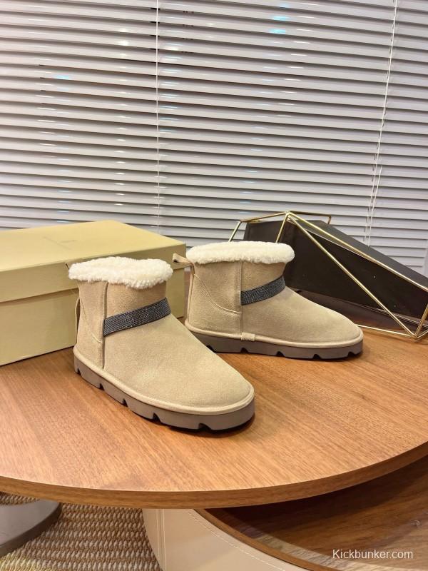 Brunello Cucinelli Winter New Snow Boots Sheepskin Buns Boots - AS00350