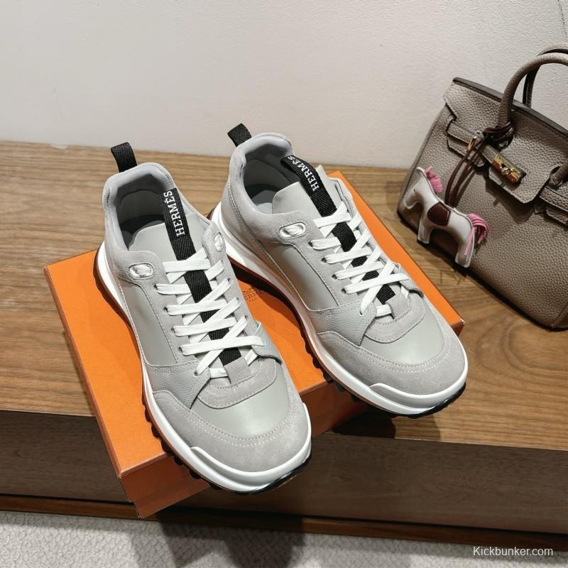 Hermès 2025/SS Autumn Winter New Boot-Type Shoes with British Color Blocking Design - AS00410