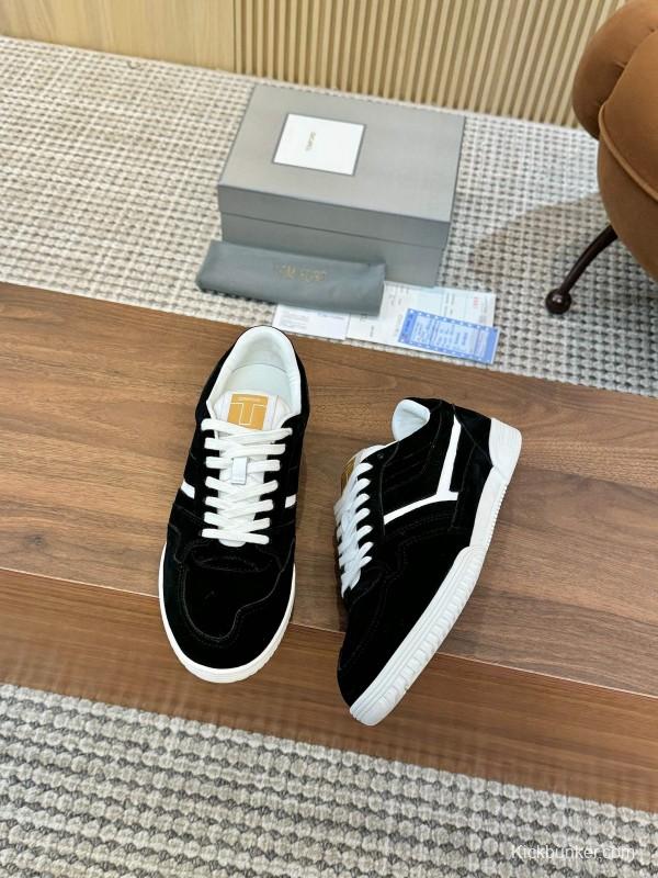 TOM FORD 2025 SS Tom Casual Shoes with Classic Color Blocking and Imported Leather Insole - AS00350