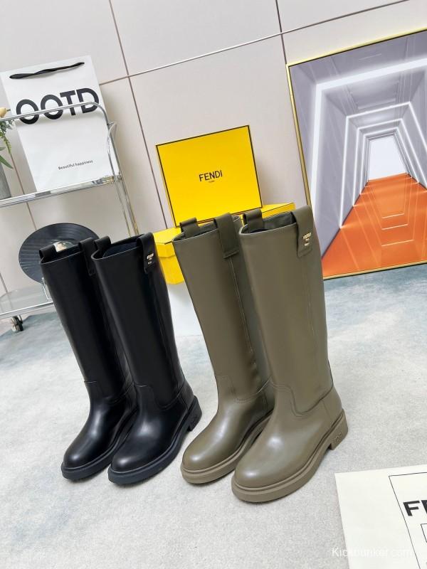 FENDI 2025/SS Fall/Winter Monogram Platform High-Top Boots - LY00480