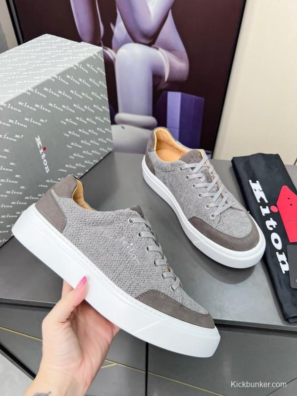 Kiton Tie-Down Old Money Style Casual Men's Shoes - KFY00320