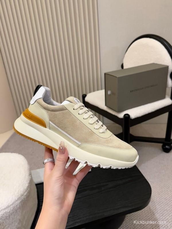 Brunello Cucinelli Casual Sneakers with Seasonal Colors and Leather Lining - KFY00320