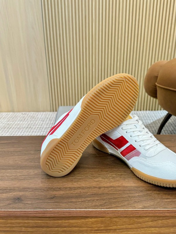 TOM FORD 2025 SS Casual Shoes with Classic Color Blocking and Imported Leather Insole - AS00350