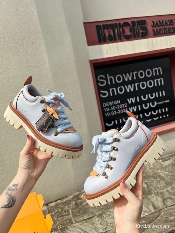 Louis Vuitton REMIX Lace-Up Derby Hiking Shoes - LY00340