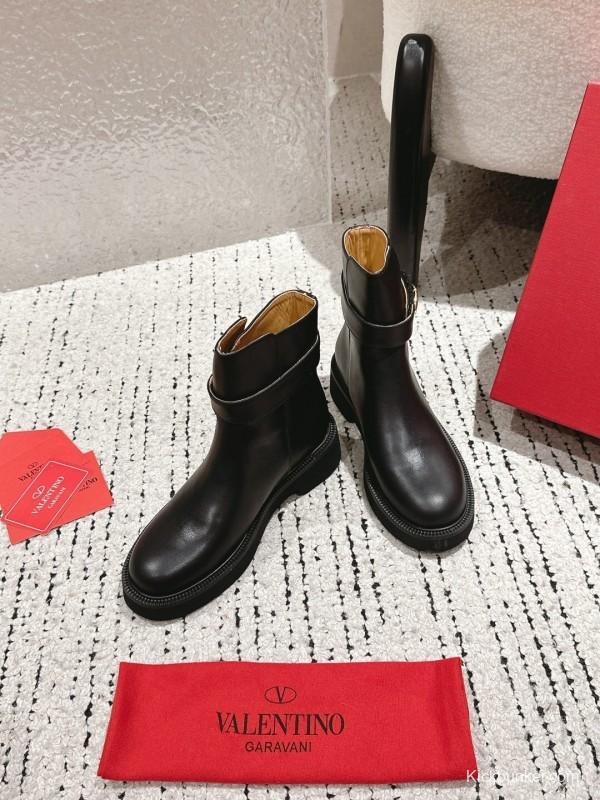 Valentino 2025 SS Collection Metal Element Short Boots - LY00330