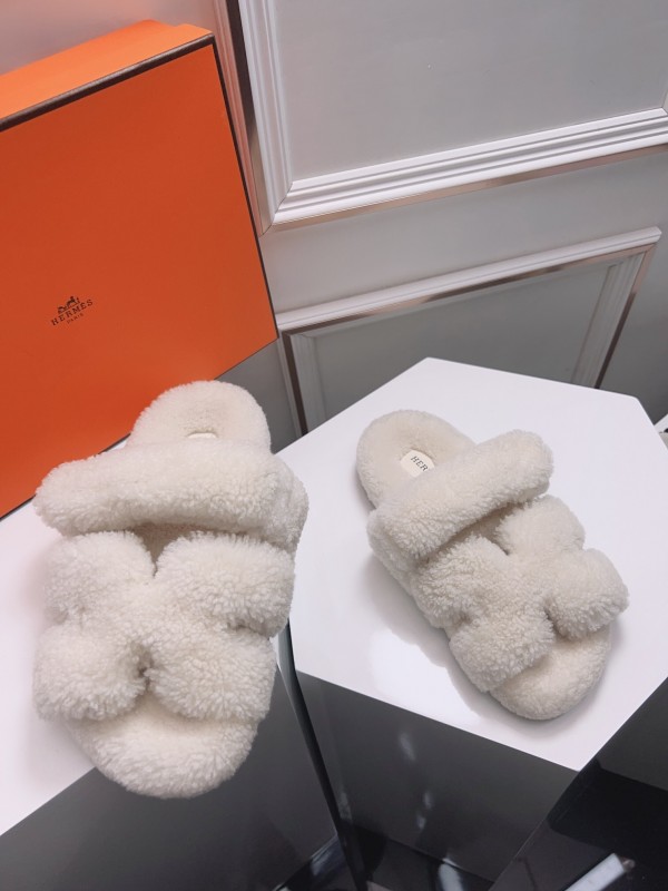 H Love Erjiu Fur Slippers - LY00270