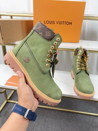 Timberland x LV Monogram Ankle Boots Waterproof Suede - LY00380