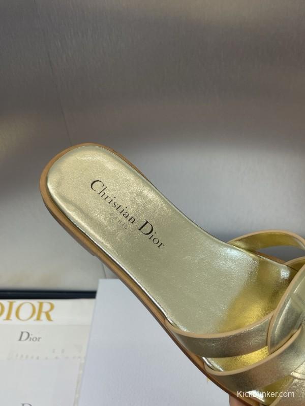 Dior D-Club Jelly Color Hollow Layered Cross-Strap Women Sandals - KFY00280