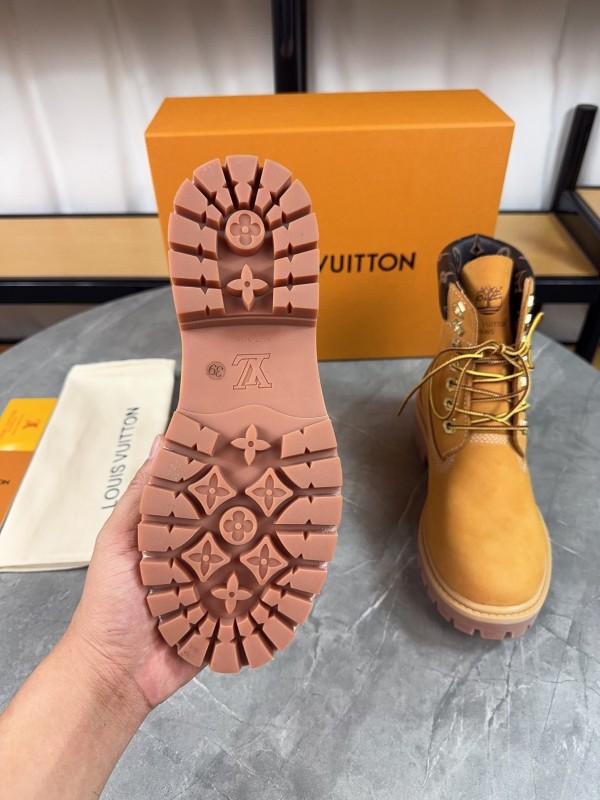 Timberland x LV Monogram Ankle Boots Waterproof Suede - LY00380