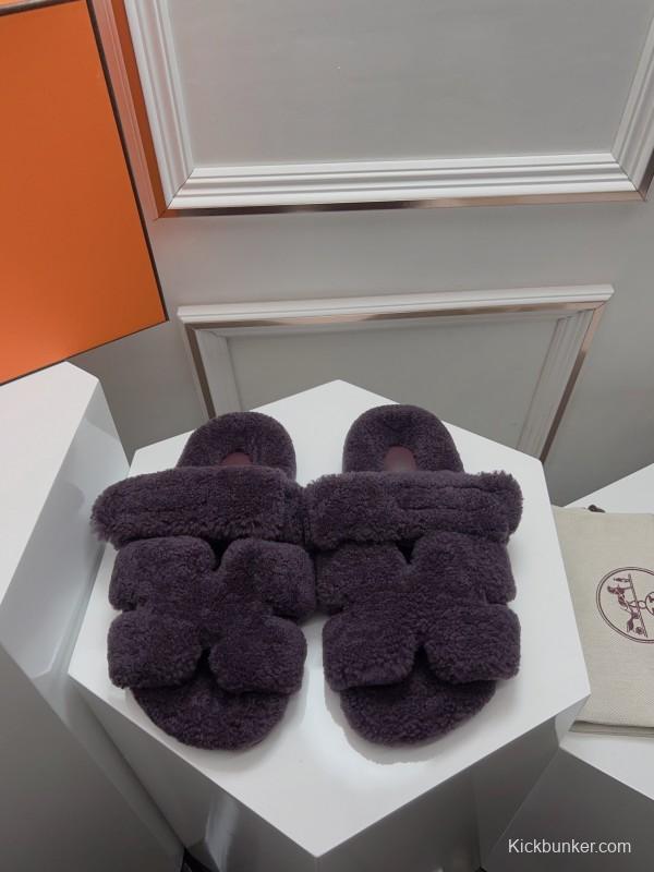 H ERLING Mao Slippers 2025 SS Collection Genuine Fur Comfort - LY00270