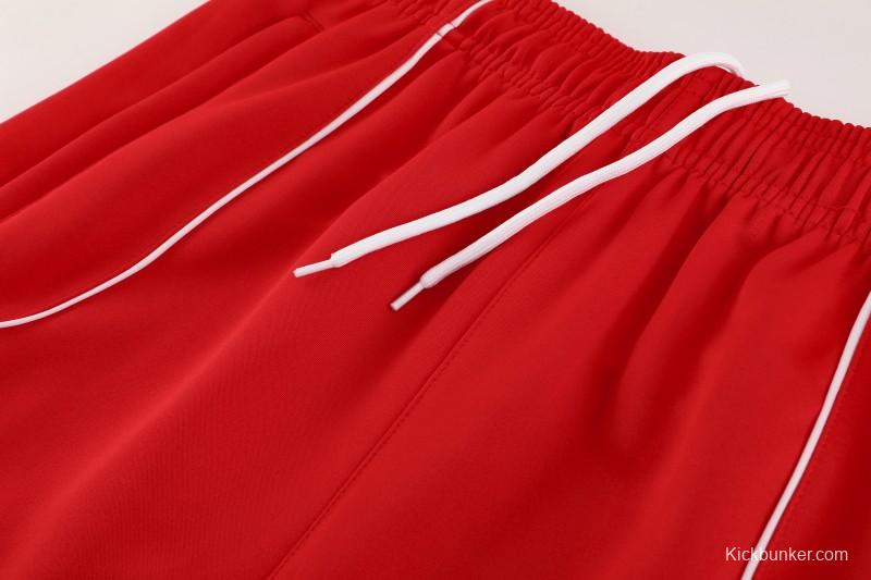 25/26 Bayern Munich Red Full Zipper Jacket+Long Pants