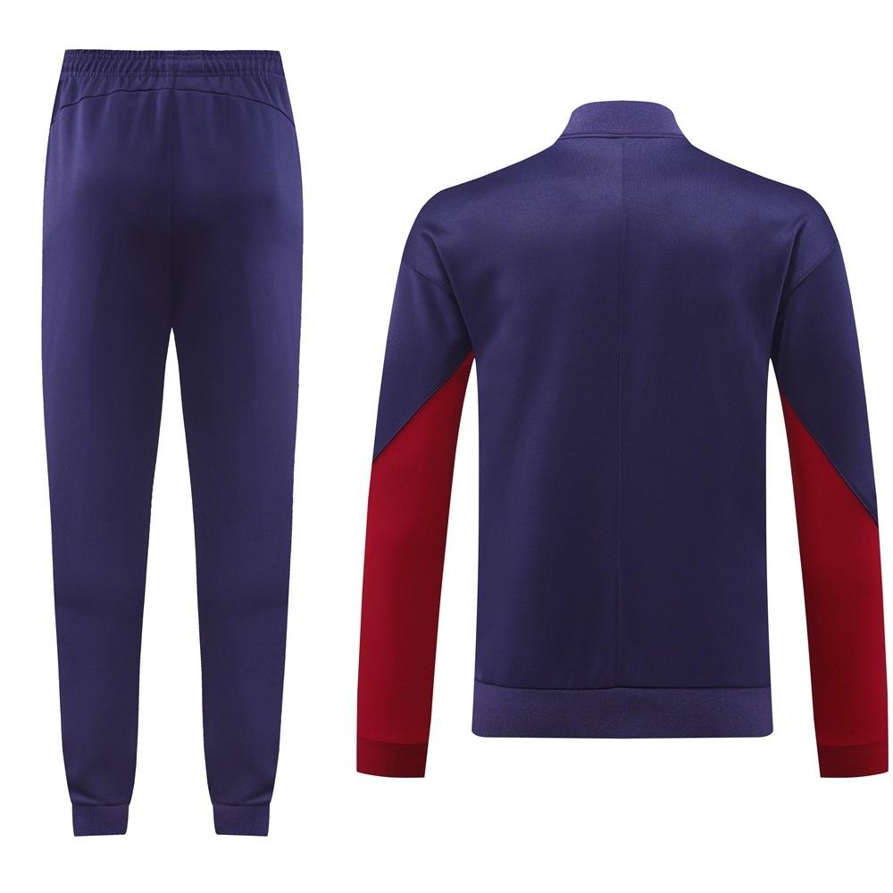 24/25  England Purple Full zipper Jacket Tracksuit+ long pants