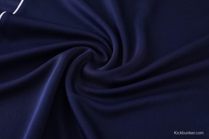 25/26  Adidas Navy Blue Full zipper Jacket Tracksuit+ long pants