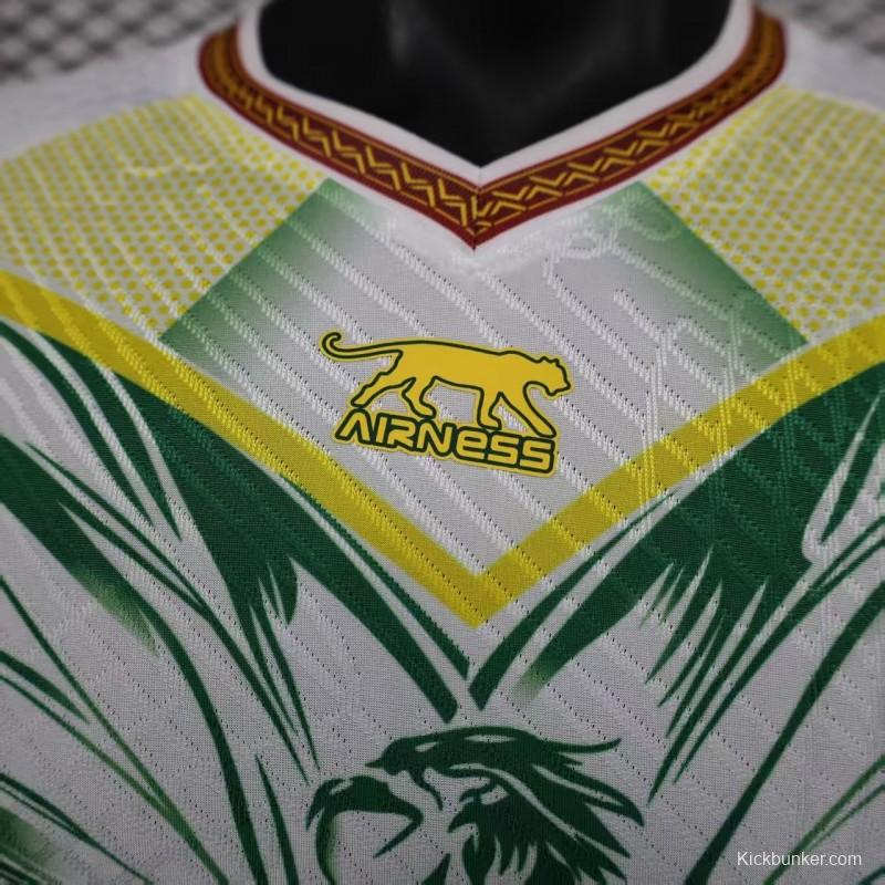 Player Version 2026 Mali Away White with Eagle Pattern Jersey