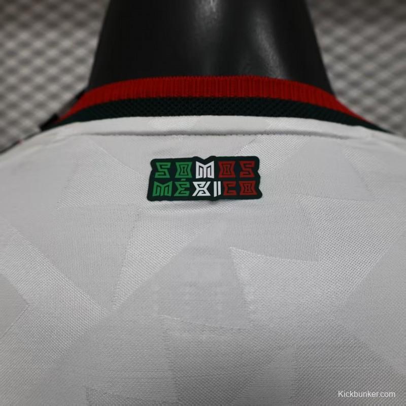 Player Version 2026 Mexico Away White Long Sleeve Jersey