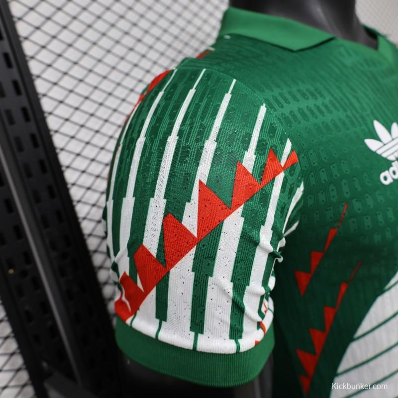 Player Version 2027 Mexico Home Green with Diagonal Graphic Jersey
