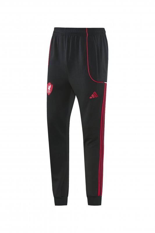 26/27 Liverpool  Black Full Zipper Hooded Jacket Tracksuit + Long Pants