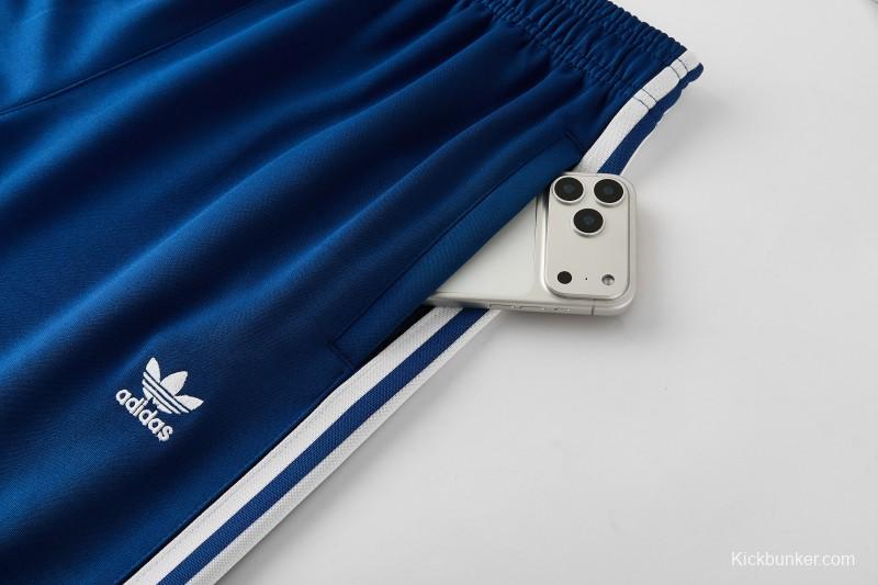 2026  Adidas Royal Blue Full Zipper Jacket + Long Pants