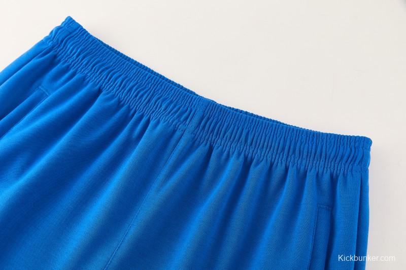 26/27 Real Madrid Royal Blue Pullover Hooded Tracksuit + Long Pants