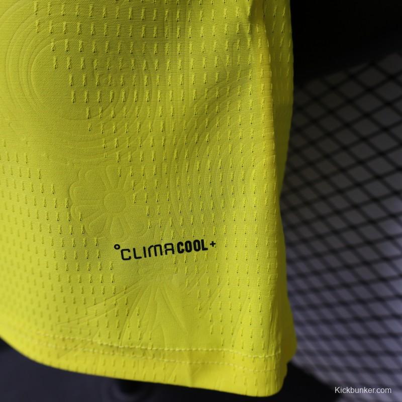 Player Version 2026 Sweden Yellow with Blue Panel Home Jersey