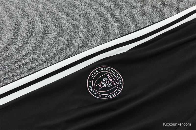 2026 Inter Miami CF Black & White Half Zipper Jacket Tracksuit + Long Pants