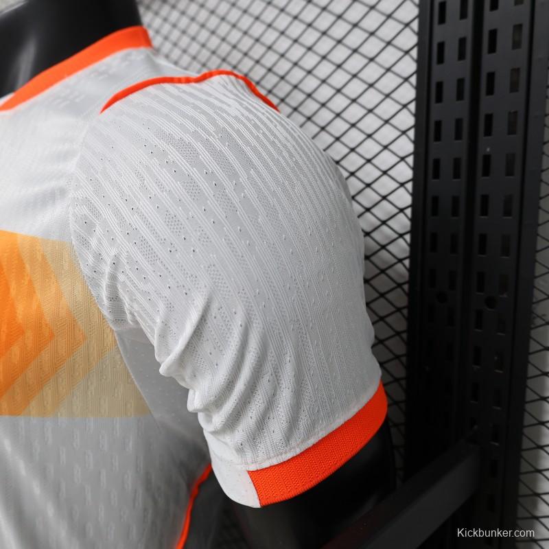 Player Version 2026 Netherlands  White with Orange  Away Jersey