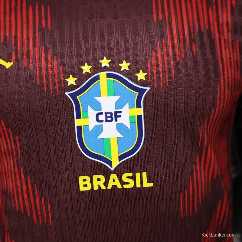 Player Version 26/27 Brazil  Dark Red Special Edition Jersey