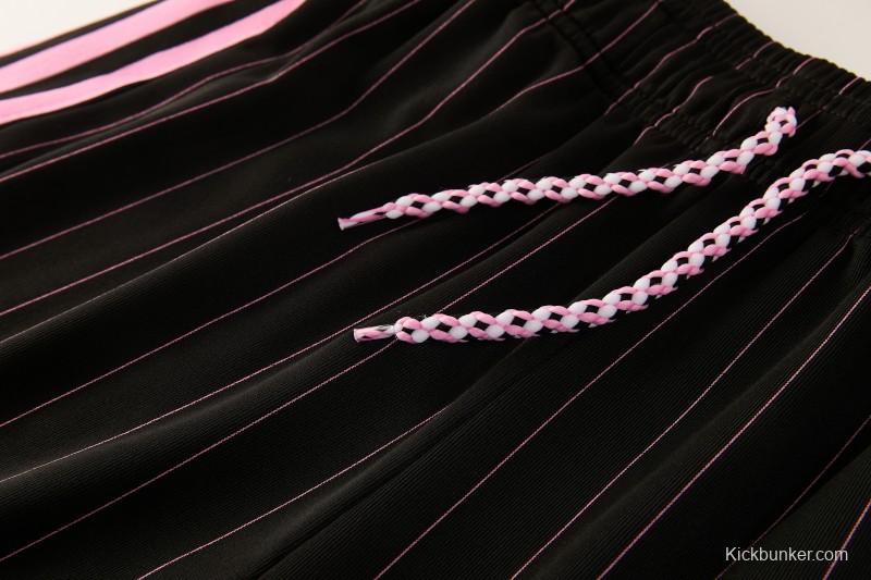 2026/27 Inter Miami CF Black Pinstripe Short Sleeve+Soccer Shorts