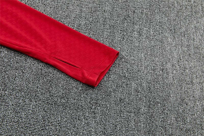 2026 Spain Red Half Zipper Jacket Tracksuit + Long Pants