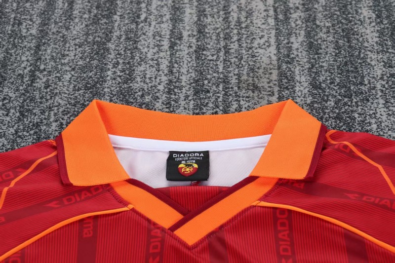 Retro Kids 99/00 Roma Home Jersey