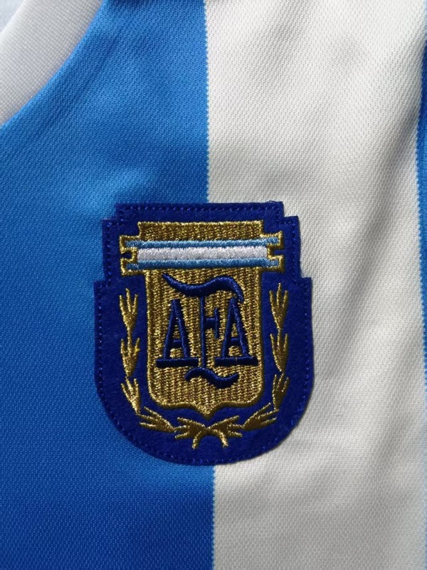 Retro 1998 Kids Argentina Home Long Sleeve Jersey