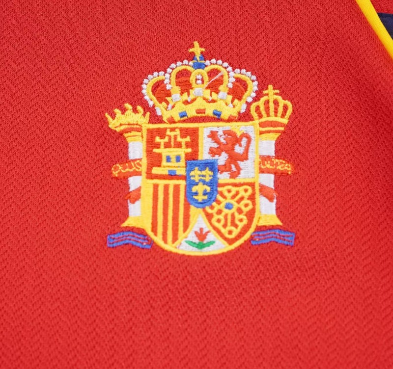 Retro Kids 1998 Spain Home Jersey