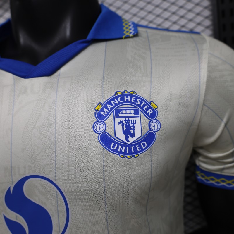 Player Version 26/27 Manchester United Away Cream White Jersey