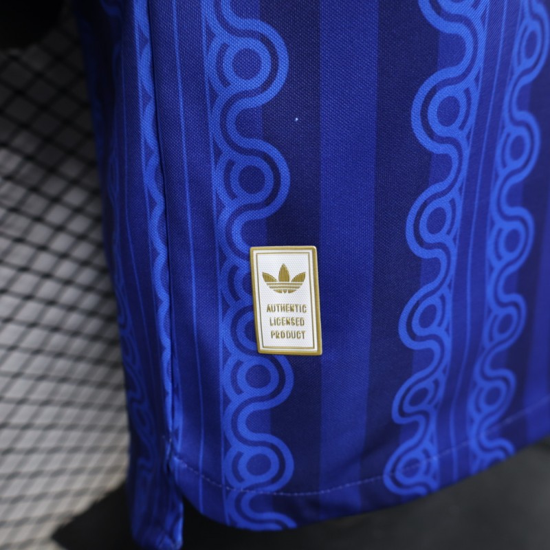 Player Version 2026 Sweden Blue with Tonal Chain Stripe  Away Jersey
