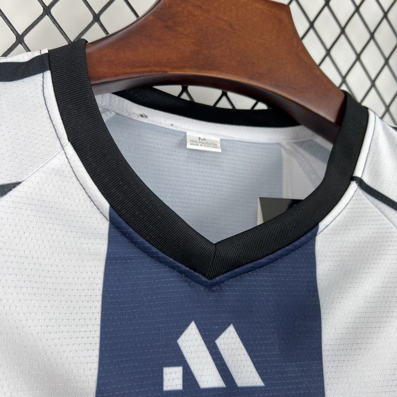 2026 Unisex Light Blue Striped World Cup Style V-Neck Soccer Jersey 1