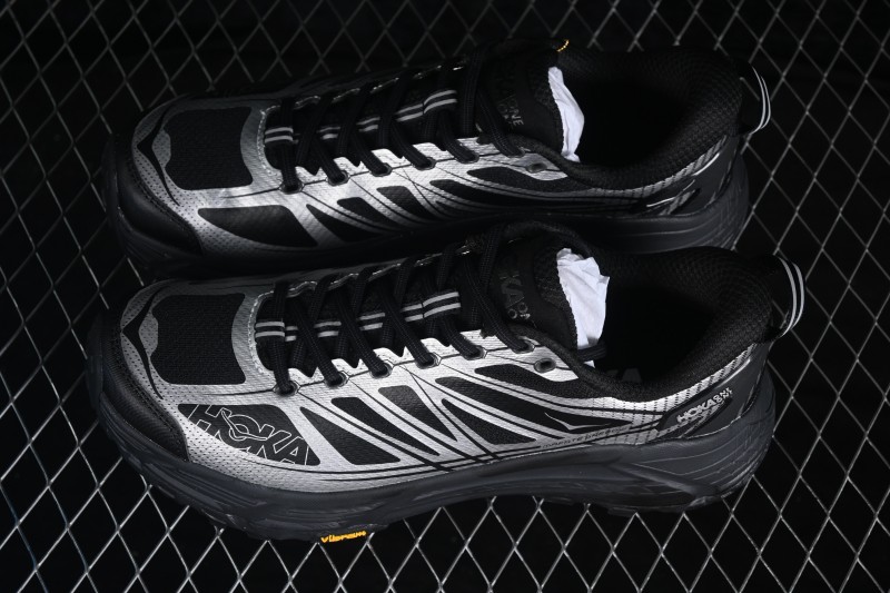 Hoka Mafate Speed 2 Trail Running Shoes with Lightweight Fresh Foam and Vibram Outsole - 1126851 BKSV